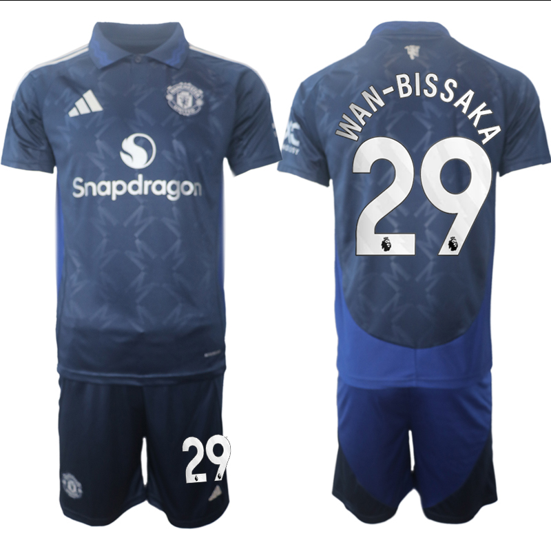 Men 2024-2025 Club Manchester United away blue #29 Soccer Jersey->->Soccer Club Jersey